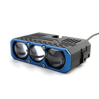 Projecteur LED à 3 lentilles haute puissance 100W, faisceau longue portée 6000K, lumière de conduite blanche pour Jeep, pick-up, SUV