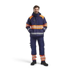 BLAKLADER - 442019778953XXL <b>Hi</b>-<b>Vis</b> Shell <b>jacket</b> Navy blue/<b>Orange</b> - EAN 7330509849248 <b>HI</b>-<b>VIS</b> WORKWEAR - Product Image 3