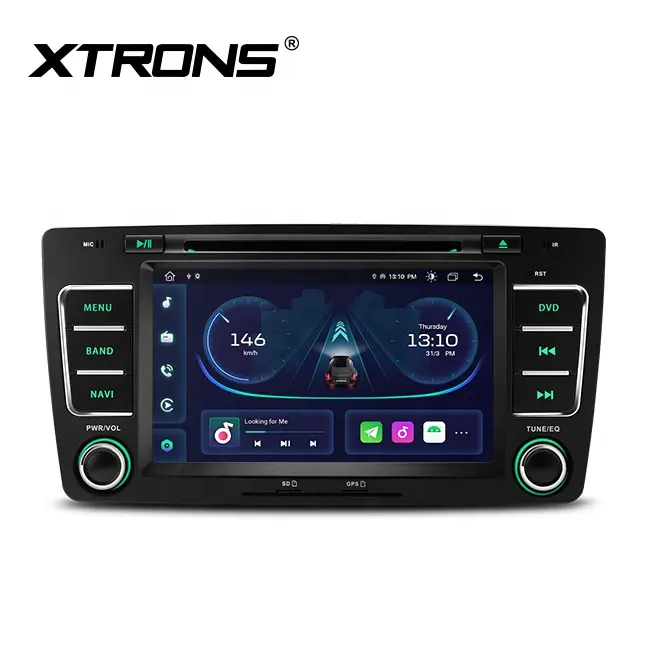 XTRONS 7" touch screen double din android car dvd player for skoda octavia yeti, central multimedia android