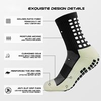 Chaussettes de sport personnalisées à grip sportif, chaussettes élastiques tricotées, antidérapantes, chaussettes de sport professionnelles