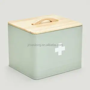 Großhandel kunden spezifische verzinkte Metall Erste-Hilfe-Aufbewahrung sbox Medizin Aufbewahrung sbox Organizer für medizinische Kits mit Griff