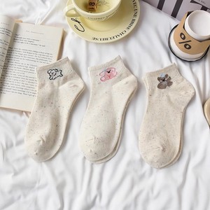 Women's Teddy Bear <b>Pattern</b> Ankle Socks Cotton Breathable Sweat Absorbing Casual Socks Spring Summer Style - Product Image 5