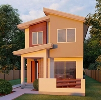 Petite Maison Préfabriquée 2 Étages Contemporain Plan de Maison Duplex avec 6 chambres