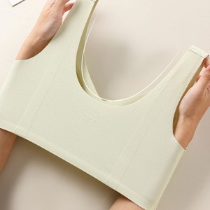 เสื้อกล้ามไร้ตะเข็บไซส์ใหญ่ แบบมีฟองน้ำในตัว ไม่มีโครงเหล็ก ช่วยกระชับหน้าอก ผ้าด็อบบี้บาง กระชับสัดส่วน ยกกระชับ - Product Image 5