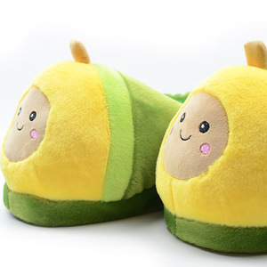 la fruta de aguacate zapatos de <span class=keywords><strong>casa</strong></span> caliente zapatos Neutral de peluche suave Zapatillas de <span class=keywords><strong>casa</strong></span> aguacate zapatos - Product Image 4