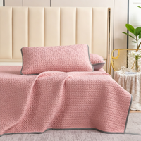 Ensemble de matelas rafraîchissant en latex Mica Ice Silk 8 mm, 3 pièces respirantes et douces pour l'été avec 2 taies d'oreiller, taille personnalisée en gros