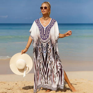 Jupe de plage bohème 19 couleurs robe en mousseline de soie <span class=keywords><strong>d</strong></span>écontractée grande taille Empire <span class=keywords><strong>d</strong></span>'été 511 - Product Image 4
