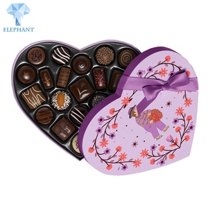 Luxury Printing Birthday Wedding Suprising Paper Cardboard <b>Heart</b> Chocolate Gift <b>Box</b> - Product Image 4