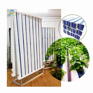 Vertical Zip Grow Hydroponic Standard Type Horticultural Farming 12/24 Pipe Zip Tower C-type Channel Hydroponics Zip Grow System