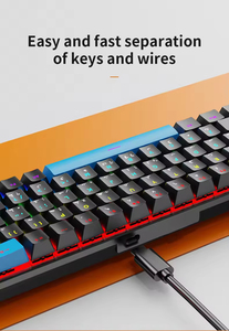 Mechanical Keyboard 87 <b>Keys</b> RGB Backlit Wired <b>USB</b> Gaming Keyboard For Desktop Computer - Product Image 3
