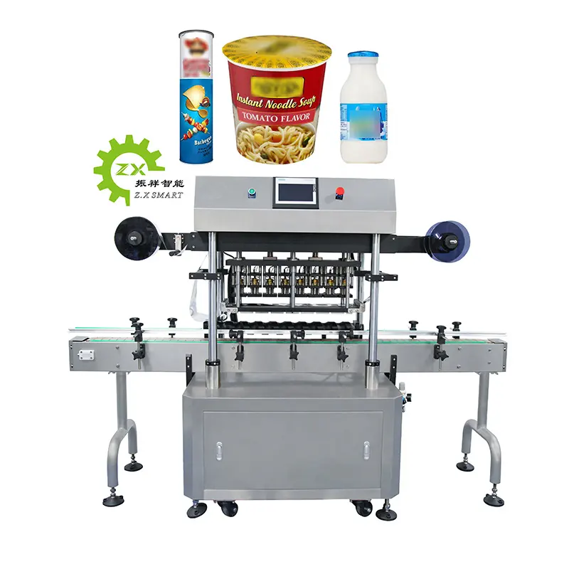 Sellador de fácil operación ZXSMART, botella de papel de aluminio, taza, salsa, botella de vidrio, máquina de sellado de boca