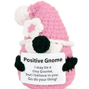 Nuevo muñeco de punto transfronterizo, apoyo emocional de energía positiva, muñeco de patata rosa de ganchillo, producto terminado - Product Image 1