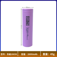 Batterie lithium ternaire DMEGC 18650 2600mAh 5C pour perceuses à percussion et outils électriques Fabriquée en Chine