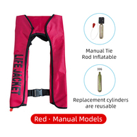 Nouveau Gilet de Sauvetage Gonflable Populaire pour Adultes, Personnalisé, Flottabilité 150N, Protection contre les Impacts, pour Sports Nautiques