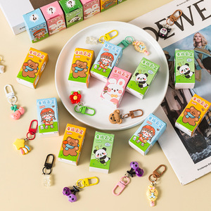 Cartoon Resin Keychain <b>Blind</b> Box Mini Pendant Kids Gift Toy 4-6Y <b>Plastic</b> Material Trendy Design - Product Image 4