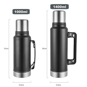 Termo Creativo de Gran Capacidad con Diseño de Pintura, Taza Térmica de Acero Inoxidable 304 con Asa, Hervidor Portátil, Termo Aislado al Vacío - Product Image 3