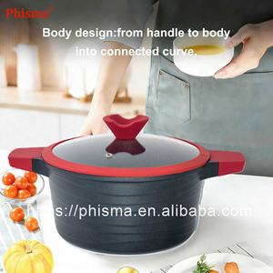 Juego de Utensilios de Cocina de 14 Piezas de <span class=keywords><strong>Aluminio</strong></span> <span class=keywords><strong>Fundido</strong></span> de Alta Calidad, Antiadherente, con Fondo de Inducción, No Tóxico, con Tapa de Vidrio y Silicona, Directo de Fábrica - Product Image 3