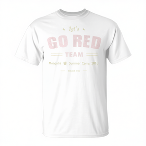 T-shirt vintage LET'S GO Red Team pour compétition de jeu de guerre, camp d'été, t-shirt promotionnel - Product Image 2