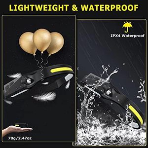 Customized Outdoor USB Rechargeable LED Headlamp Bright COB Forehead Torch Sensor for Camping - Product Image 5