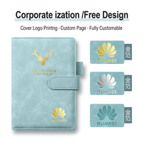Carnet de notes professionnel personnalisé avec logo, en similicuir, reliure cousue, pour enregistrement de réunions de bureau