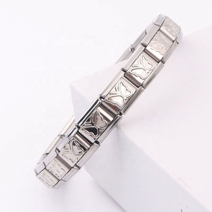 Italian Style Stainless Steel Fashionable <b>Bracelet</b> Bangle with Italian Charm for Jewelry Making - Product Image 3