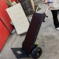 Chariot de manutention électrique pliable en acier, type automoteur, capacité 250 kg, pour plateformes de magasinage