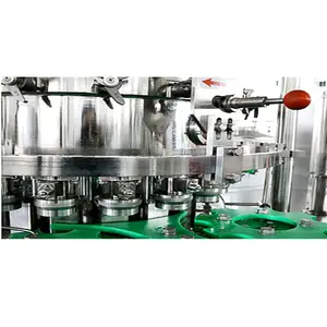 Commercial aluminium can carbonated beverage making filling sealing machine / sparkling water seaming plant