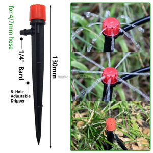 Kit d'irrigation goutte à goutte automatique pour jardin, système d'arrosage 1/4'' 13CM pour bonsaï, plante en pot, fleur, légume, serre - Product Image 3