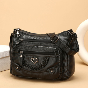 Sac à bandoulière en cuir PU pour femme, sac messager tendance, sacs à main pour femme, commande en gros RTS - Product Image 2
