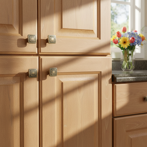 Modern Yellow Bronze Zinc Alloy <strong>Square</strong> Cabinet <strong>Knob</strong> Easy Installation OEM Factory High Quality Dresser Kitchen <strong>Drawer</strong> Bedroom - Product Image 4