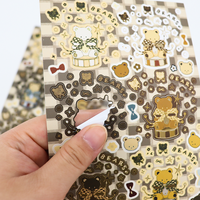 Autocollant personnalisé en papier de style rétro vintage avec texture vieillie pour albums de scrapbooking et décorations de cadres photo