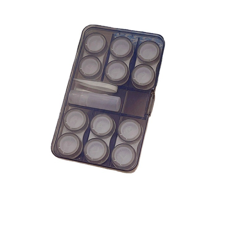 12 Pairs Wholesale Portable Set Contact Lens Case Mate Box