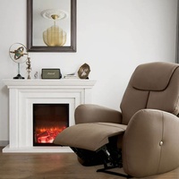 Canapé inclinable manuel HOYOO en tissu de luxe moderne, fonction extensible, structure métallique, une place, salon, couleurs personnalisables