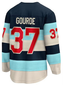 Nouveaux maillots de hockey sur glace cousus 2025, 13 Brandon Tanev, 10 Matty Beniers, 37 Yanni Gourde, 31 Philipp Grubauer, 7 Eberle - Product Image 6