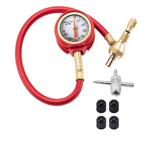 Manomètre de pression des pneus 0-70 psi et dégonfleur 4x4 à tube long universel pour voitures et motos - Product Image 1