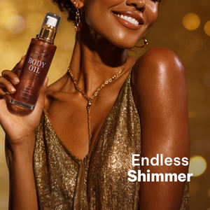 Productos de Belleza para Mujer al por Mayor, Muestra Gratuita, 4 Tonos Radiantes, Aceite Corporal Brillante de Lujo de Rápida Absorción para Piel Oscura - Product Image 3