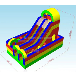 Thương mại ngoài trời Inflatable lâu đài <span class=keywords><strong>bouncy</strong></span> với trượt trò chơi thể thao cho trẻ em Inflatable khóa học trở ngại Bounce House trượt Combo - Product Image 2