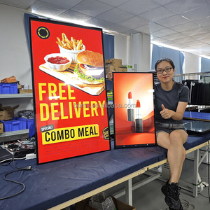 จอแสดงผลโฆษณา 4K สำหรับภายในอาคาร ป้ายเมนูแบบดิจิทัล จอแสดงผลดิจิทัลติดผนัง จอโฆษณาดิจิทัลภายนอกอาคาร - Product Image 3