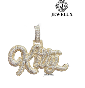 Meilleur Prix Nouvelle Arrivée Luxe Plaqué Or Argent 925 Certifié IGI Breloques Hip Hop Forme Croix Serties de Pierres Unisexe Style Statement - Product Image 1