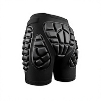 Ensemble quatre pièces de protection pour le ski (genouillères et protège-hanches) - Sous-vêtements en Spandex anti-chute, protection 360°, absorption des chocs, respirant, pour le patinage