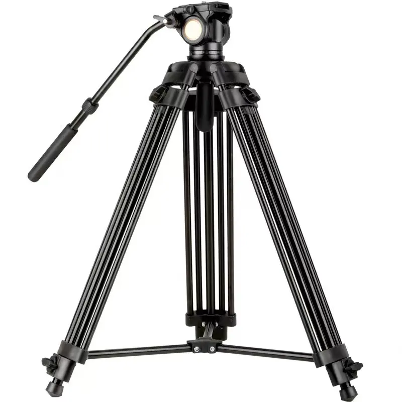 QZSD tripé de câmera Q880 tripé de alumínio 158 193cm vlog profissional stand 10kg carga telescópica pernas heavy duty tripé
