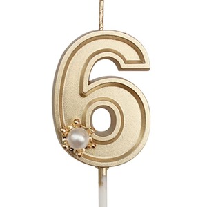 Adorno de Pastel de Cera de Parafina Dorada con Diseño 3D Personalizable Multicolor en Blister <span class=keywords><strong>para</strong></span> Decoración de Cumpleaños, Pascua <span class=keywords><strong>y</strong></span> Año Nuevo - Product Image 1
