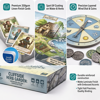 Cartes à Jouer Solo avec Composants de Journalisation Certifiées FSC Pures, Fabriquées à la Main, Revival pour Jeu Narratif, Design Plus Compact, Boîte Rigide