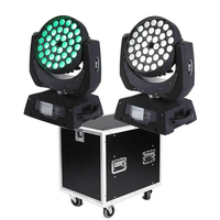 Nouvelle arrivée 36x18w RGBWA UV 6in1 DMX LED Wash Zoom lumière principale mobile avec étui