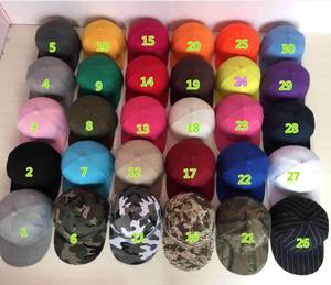 New Products Wholesale Custom Blank Black <b>Flat</b> Brim Closed Back Sports Plain Fitted Snapback <b>Caps</b> - Product Image 2