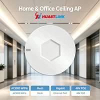 Punto de Acceso Inalámbrico AX3000 WiFi6 de Doble Banda Gigabit para Montaje en Techo Interior, Red Mesh PoE de 48V para Empresas, Oficinas y Hoteles