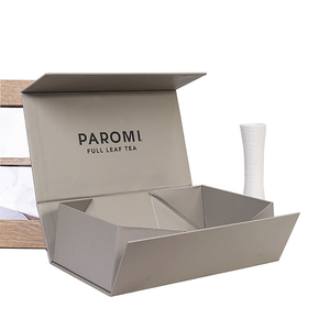 Wholesale Custom logo printed luxury white and black foldable magnetic paper gift boxes with magnetic lid