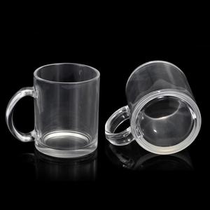 Taza de vidrio transparente <span class=keywords><strong>Freesub</strong></span> taza de vidrio de sublimación con buen recubrimiento de sublimación - Product Image 3