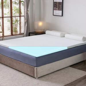 Surmatelas en mousse à mémoire de forme avec gel rafraîchissant de 3 pouces - Respirant, soulage la douleur, housse amovible - Certifié CertiPUR-US et Oeko-Tex - Product Image 2