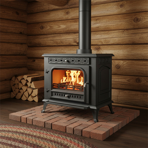 Cheminée <span class=keywords><strong>à</strong></span> <span class=keywords><strong>bois</strong></span> en fonte sans fumée, écologique et <span class=keywords><strong>à</strong></span> faibles émissions, idéale pour villa, appartement, maison - Offre Spéciale - Product Image 4